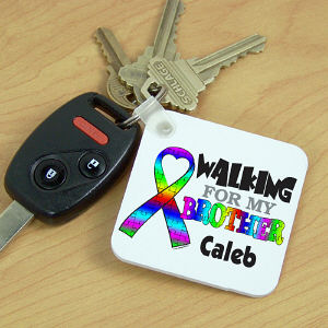 Personalized Walking for Autism Keychain